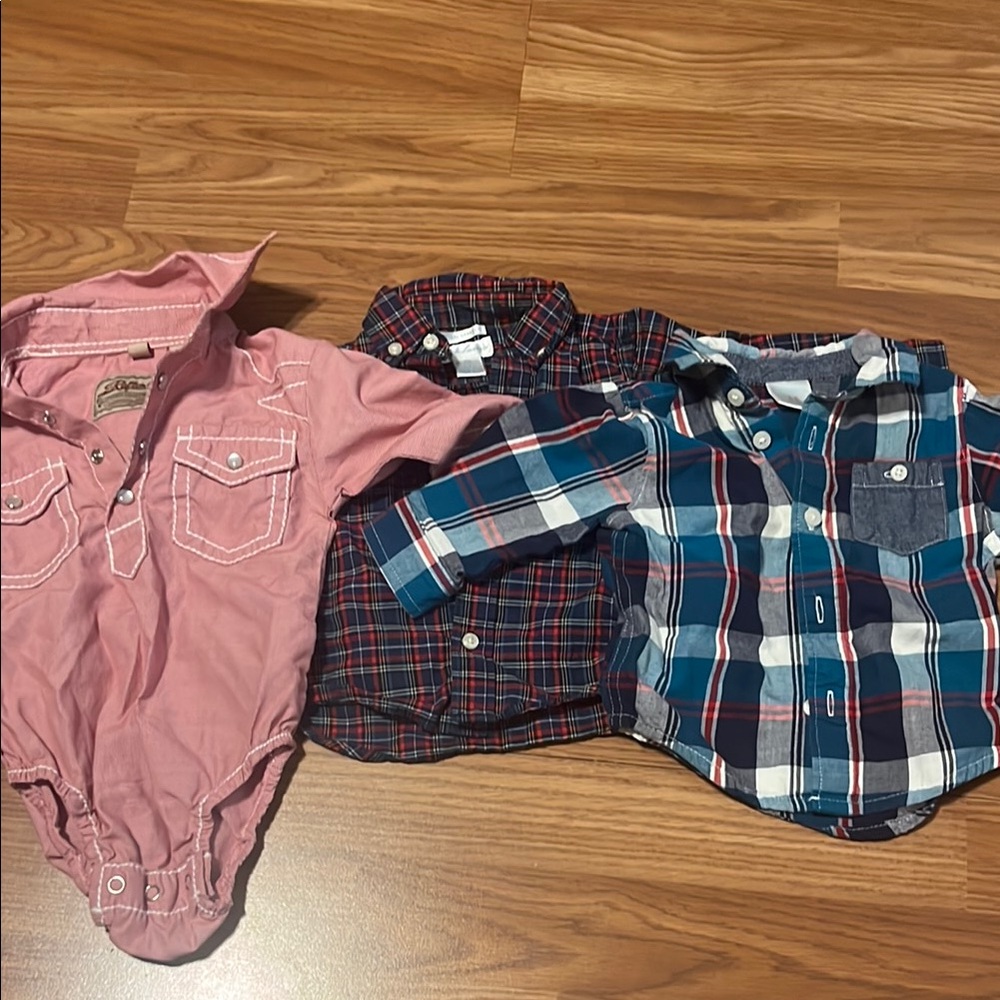 Polo by Ralph Lauren Pink and Red Button Down Shirts